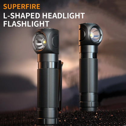 USB-C rechargeable LED Headlamp & Flashlight